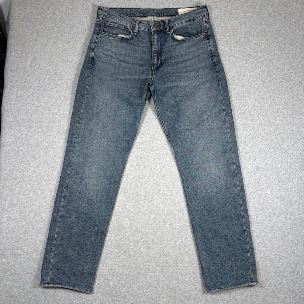 rag & bone Fit 2 Slim Jeans Men's 34x32 Bradbury Blue Gray
